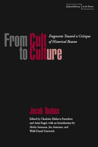 Book cover: black background with red and gray text, "From Cult to Culture.