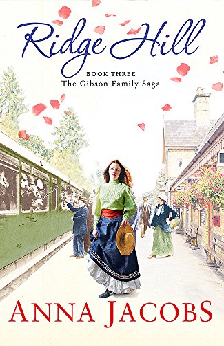 Book cover: vintage train station scene with woman in period clothing.