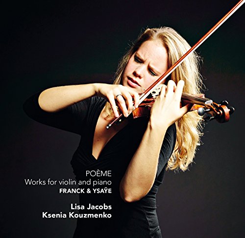 "CD cover featuring a blonde woman playing violin with dark background and white text."