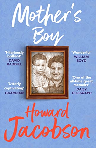 Book cover: "Mother's Boy" by Howard Jacobson, featuring a framed portrait.