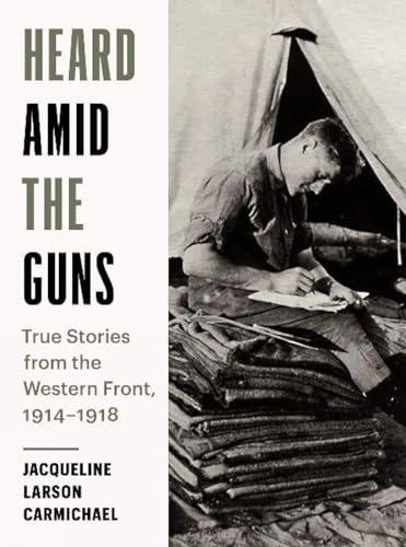 Book cover: soldier writing under a tent, World War I era.