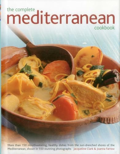Cookbook cover featuring a rustic bowl of Mediterranean food with bread.
