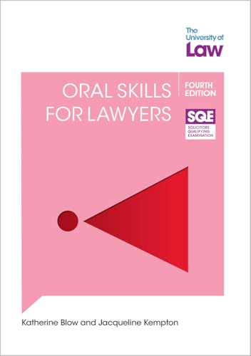 Book cover: “Oral Skills for Lawyers” fourth edition, with red and pink design.