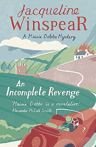 Book cover: “An Incomplete Revenge” with landscape, car, and building imagery.