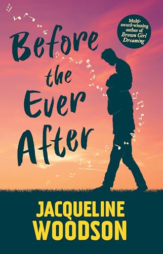 Book cover: Silhouette of two people against a colorful sunset.