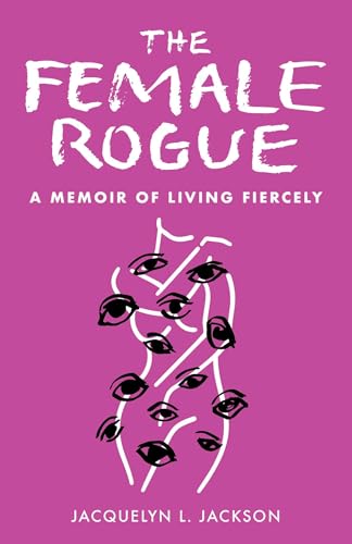 Book cover: “The Female Rogue” with white text on purple, eyes illustration.