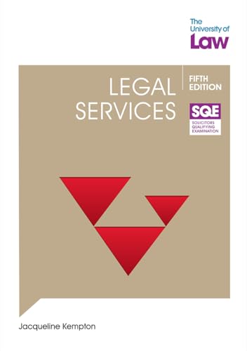 Book cover: "SQE Legal Services 5e" with red triangles and text.