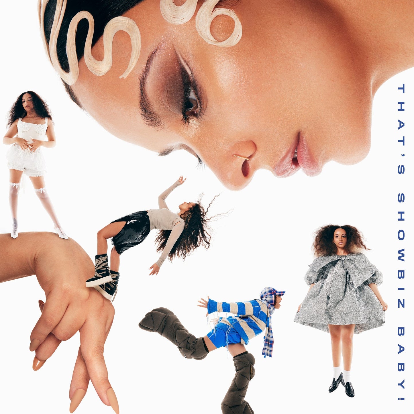 CD cover for Jade’s “That’s Showbiz Baby” featuring multiple images of the artist.