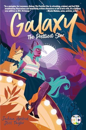Book cover: illustrated characters with a large moon, purple and orange tones.