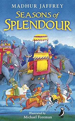 Book cover: illustrated procession with elephants and riders in colorful attire.