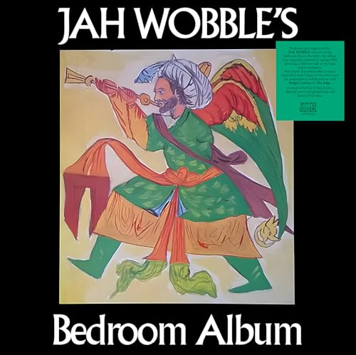 Vinyl cover featuring a painting of a winged figure playing a horn.