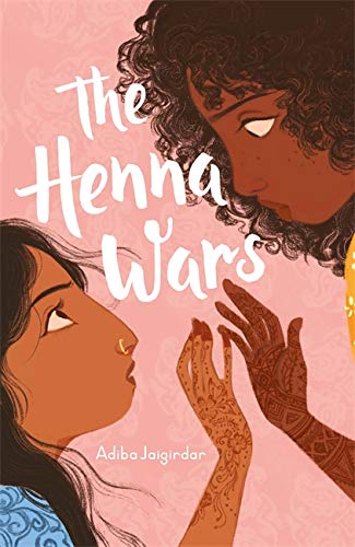 Book cover: two young women with henna, titled "The Henna Wars".