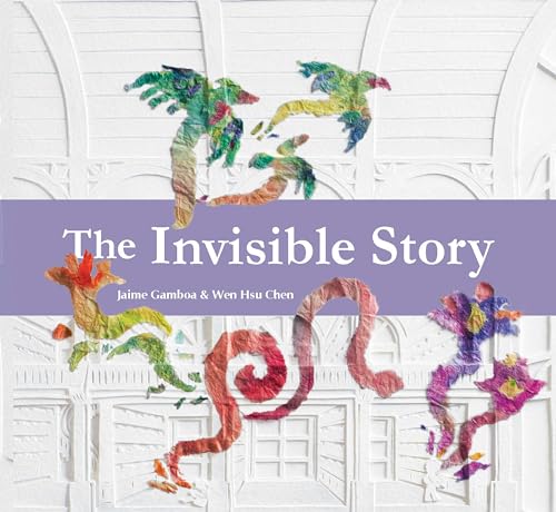 Book cover featuring colorful, textured paper bird and animal shapes.