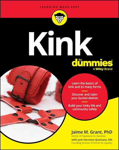 Book cover for "Kink For Dummies" featuring a red leather strap.