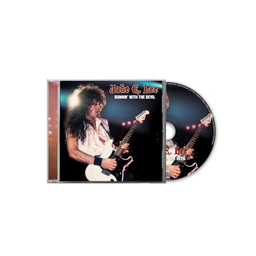 Jake E. Lee album cover and CD, guitarist playing a white guitar.