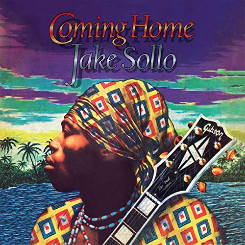 CD cover for Jake Sollo’s “Coming Home” featuring a portrait and guitar.