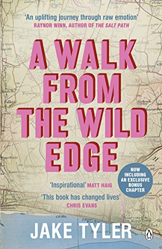Book cover: "A Walk from the Wild Edge" with a map background.