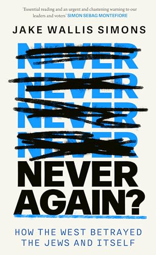Book cover with the title Never Again? and the word Never repeatedly crossed out.