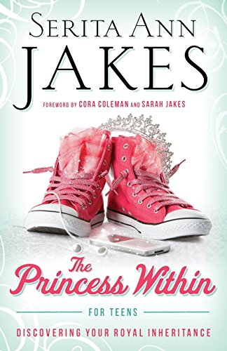 "The Princess Within for Teens" book cover featuring pink sneakers with a tiara.