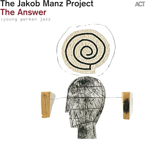 Vinyl album cover: sketched head with spiral and arrows above.