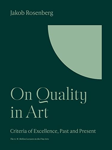 Book cover: "On Quality in Art" by Jakob Rosenberg, with abstract design.