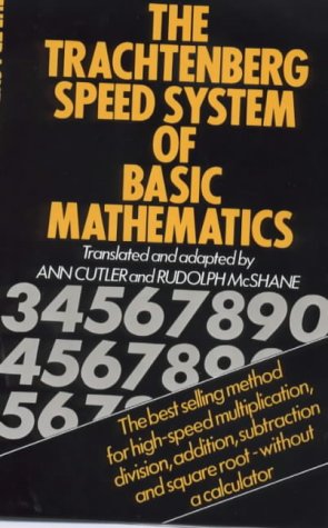 Book cover: "The Trachtenberg Speed System of Basic Mathematics" with numbers.