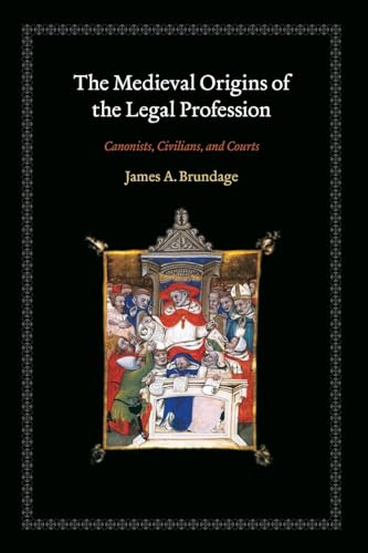 Book cover: “The Medieval Origins of the Legal Profession” with medieval illustration.
