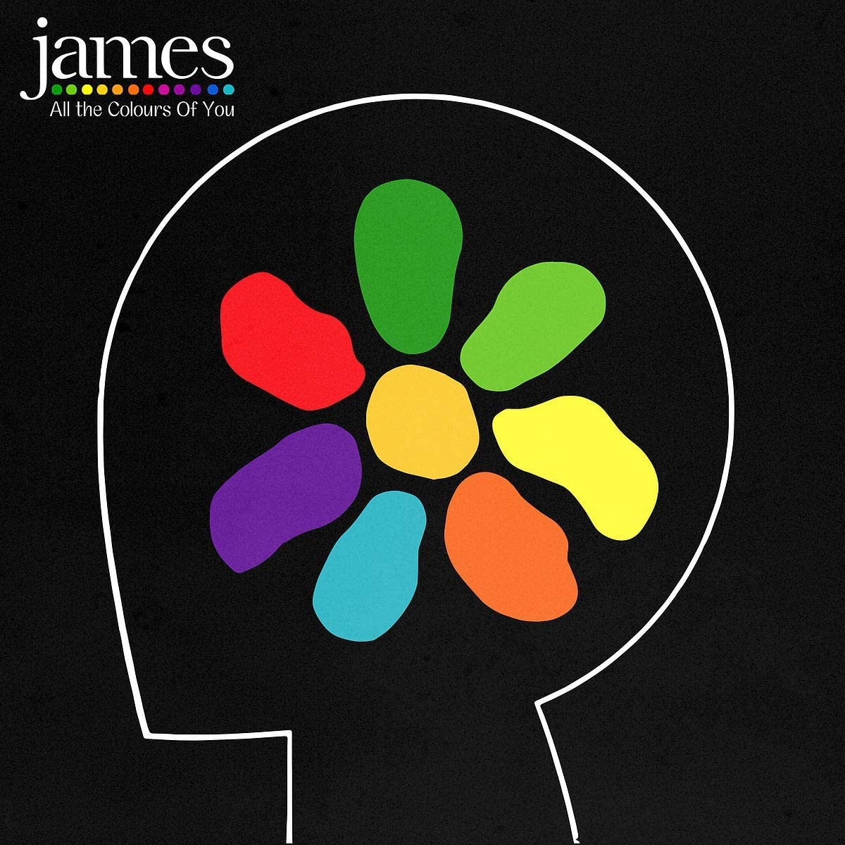 James album "All The Colours Of You" CD with colorful head design.
