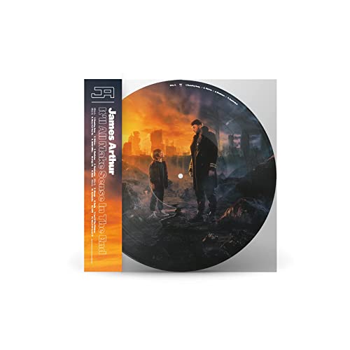 James Arthur vinyl record featuring a man and child in a post-apocalyptic landscape.