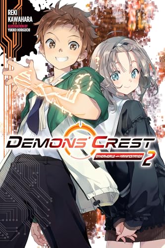Cover of “Demons’ Crest, Vol. 2” light novel featuring two anime characters.