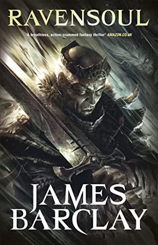 Book cover: dark fantasy art of a warrior with a sword.