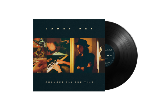 James Bay “Changes All The Time” vinyl record with musicians pictured.