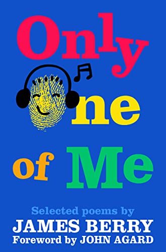 Book cover: "Only One of Me" with fingerprint wearing headphones.