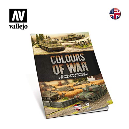 Colours of War painting guide book featuring World War II and III miniature tanks.