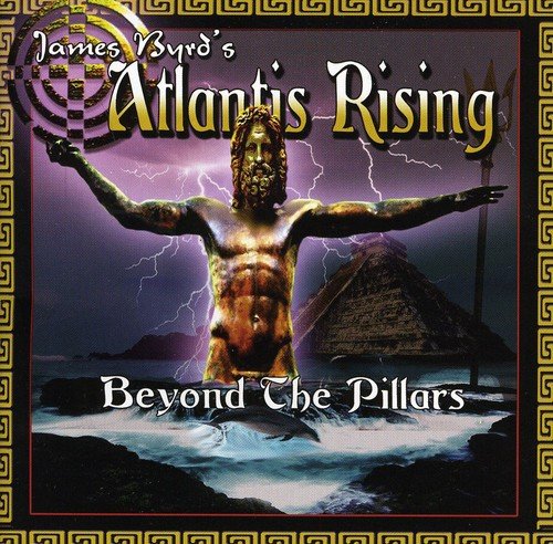 CD cover: bronze statue with outstretched arms, stormy sky, pyramid.