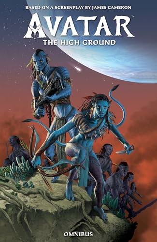 Cover art for Avatar: The High Ground featuring Na'vi characters on a rocky cliff.