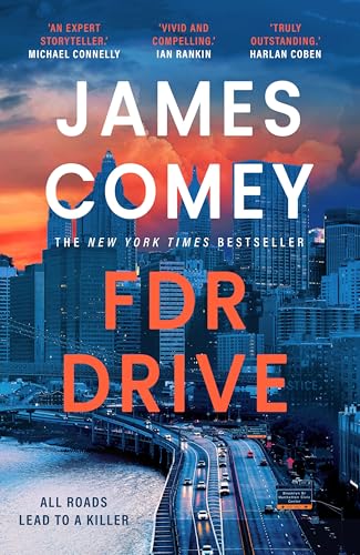 Book cover for "FDR Drive" by James Comey, featuring a city skyline.