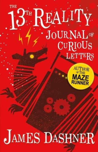 Red book cover with a dragon silhouette and journal imagery.