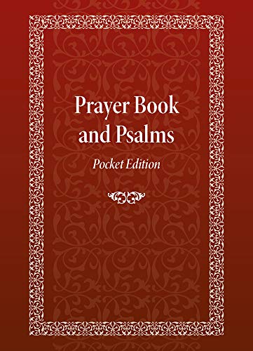 Red cover of "Prayer Book and Psalms: Pocket Edition" with gold trim.