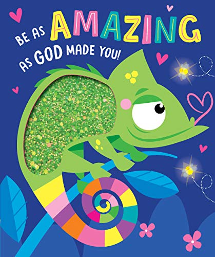 Colorful book cover featuring a cartoon chameleon and bright text.