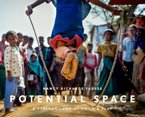 Child jumping rope in a crowded settlement, book title overlayed.