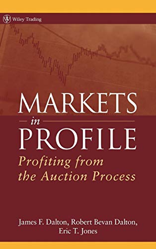 Book cover: "Markets in Profile" with chart background and white text.