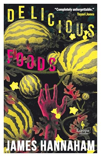 Book cover with watermelons, a hand, and bold yellow and pink text.