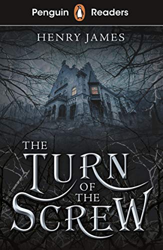 Book cover: "The Turn of the Screw" with a spooky manor illustration.
