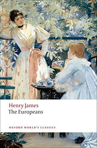 Book cover featuring an impressionist painting of two women having tea outdoors.