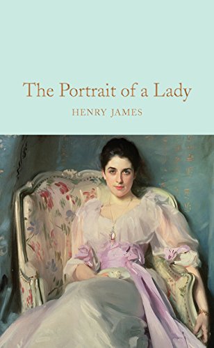 Book cover: “The Portrait of a Lady” featuring a painted woman in a gown.