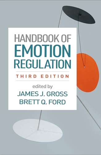 Book cover: "Handbook of Emotion Regulation, Third Edition" with abstract shapes.