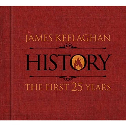 Red CD case cover with "James Keelaghan History The First 25 Years" text.