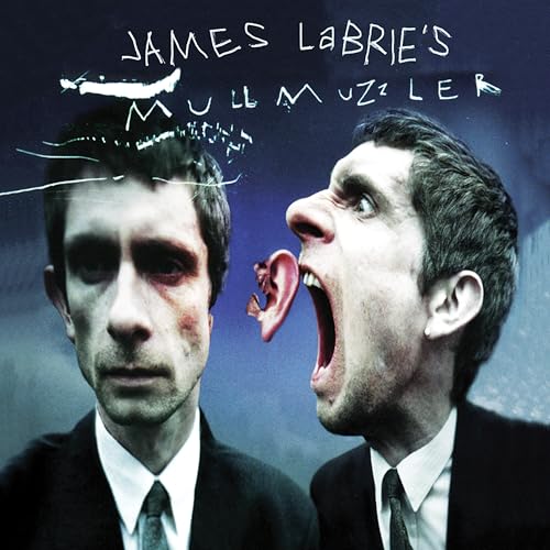 CD cover featuring a split portrait of a man with an open mouth.