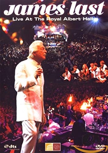 James Last conducting orchestra onstage at Royal Albert Hall DVD cover.